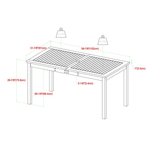 Mumford Outdoor Patio 7-Piece Dining Set with Cushions