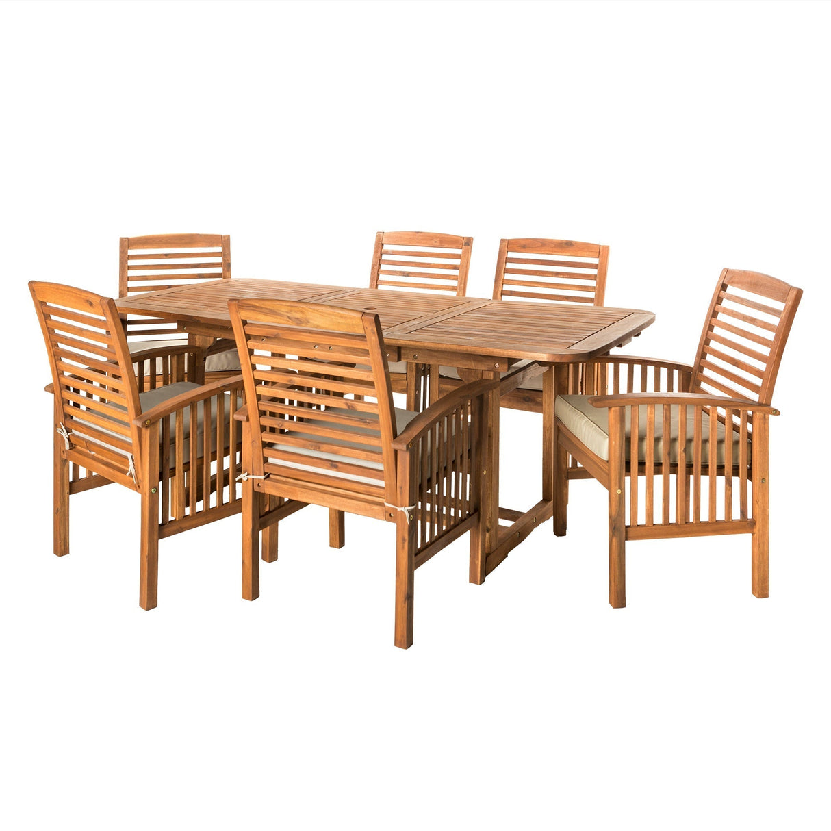 Mumford Outdoor Patio 7-Piece Dining Set with Cushions