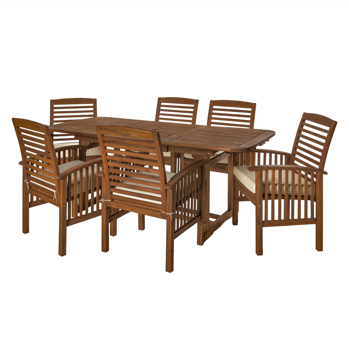 Mumford Outdoor Patio 7-Piece Dining Set with Cushions