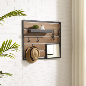 Myra Wall Organizer with Mirror