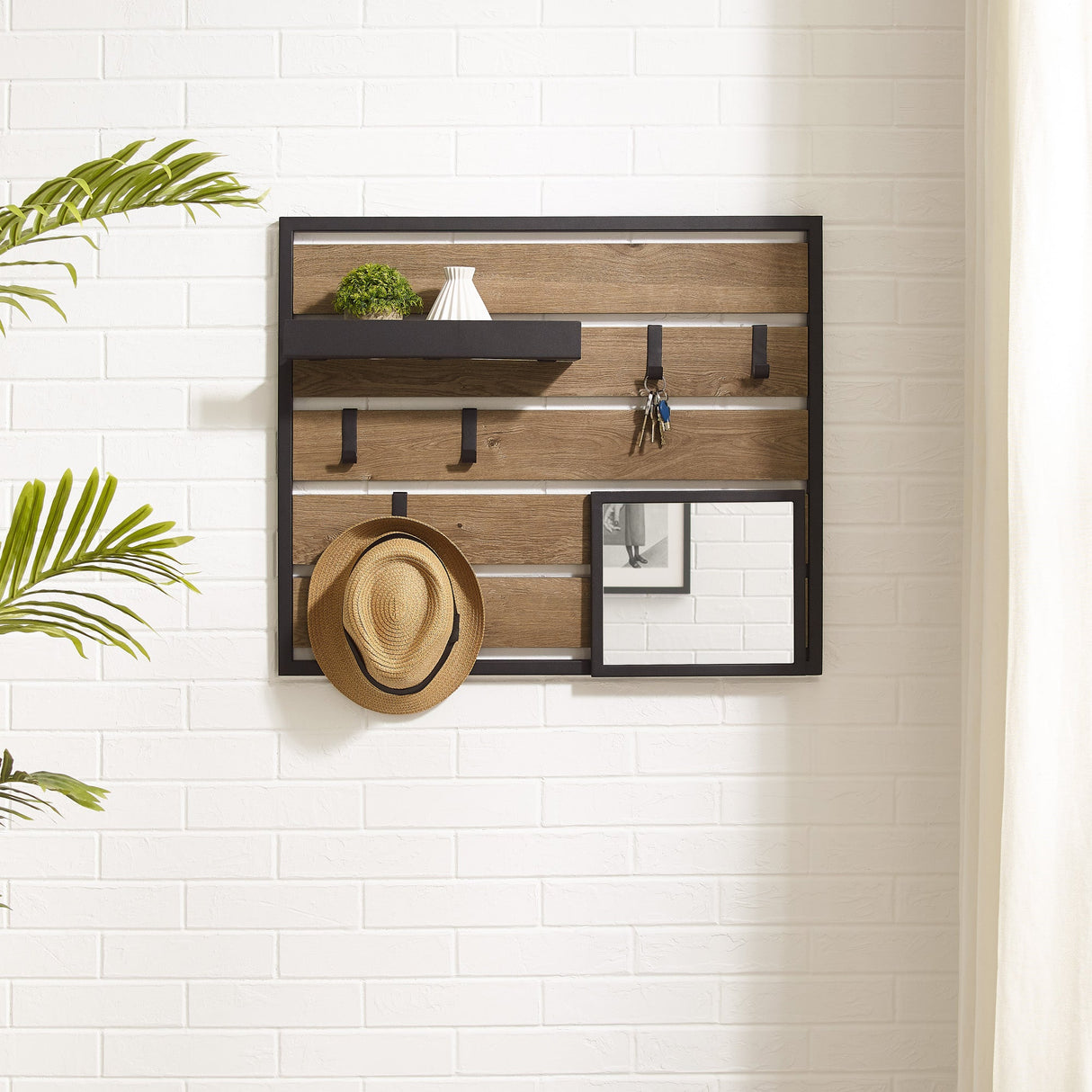 Myra Wall Organizer with Mirror