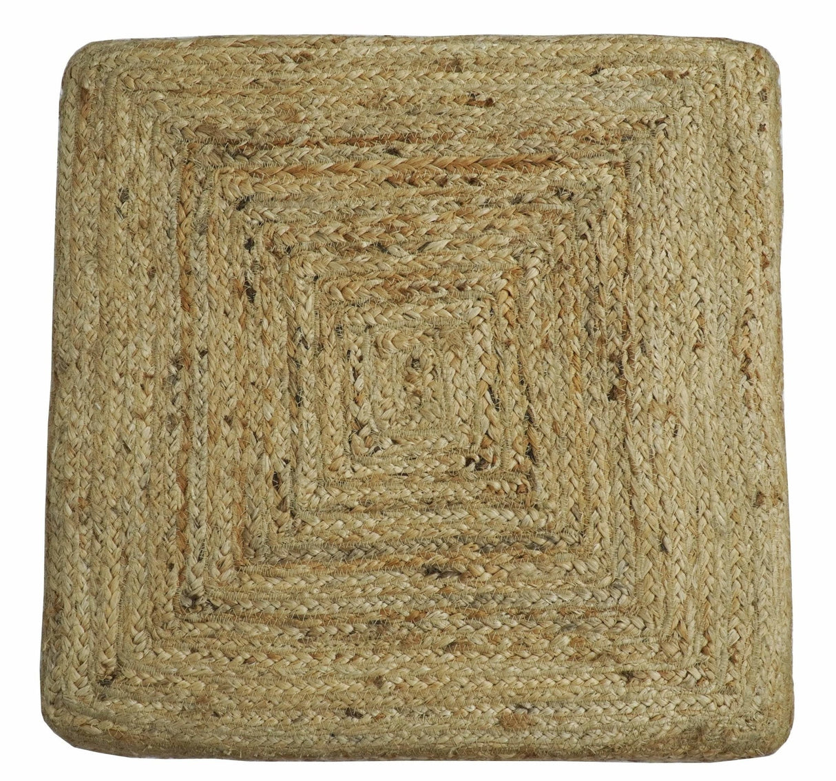 Natural Brown Jute Pouf, Hand Braided boho Pouf Ottoman Footstool, Side table, Seat , Foot Rest, Living Room, Bedroom | JP1