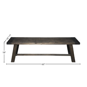 Newberry Bench, Salvaged Grey