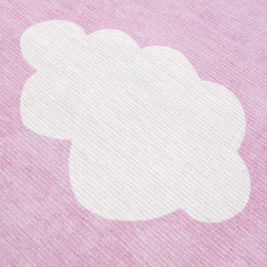 Nizar Pink Cloud Washable Kids Rug