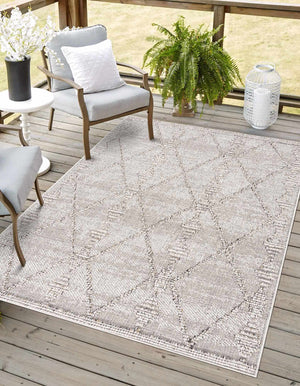 Nyla Bone Indoor & Outdoor Rug - Clearance