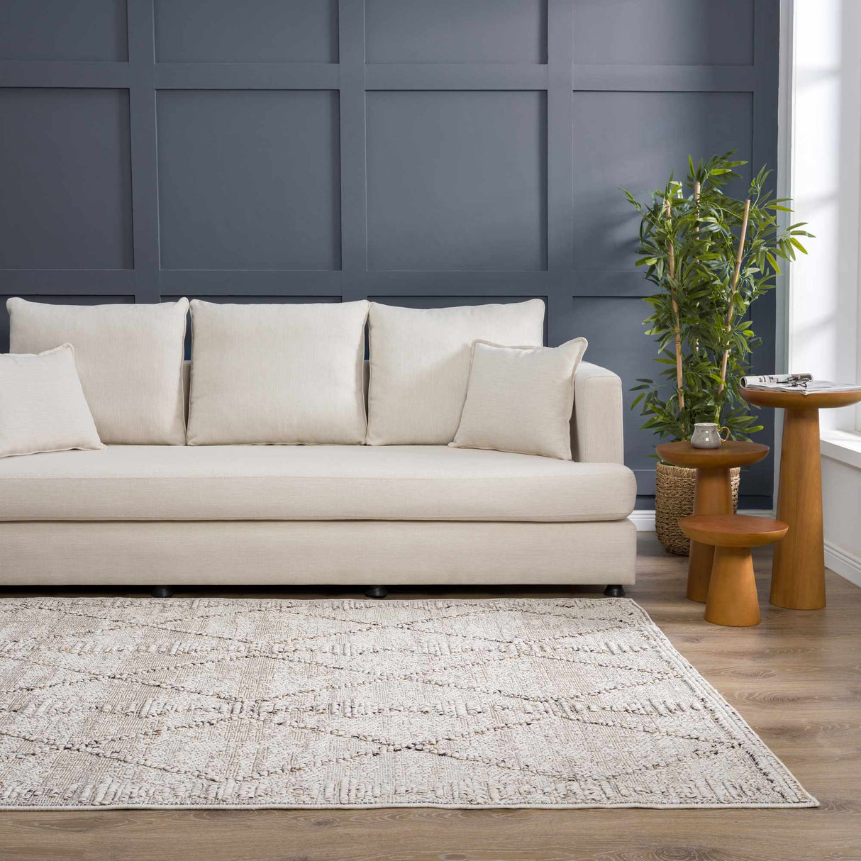 Nyla Bone Indoor & Outdoor Rug - Clearance