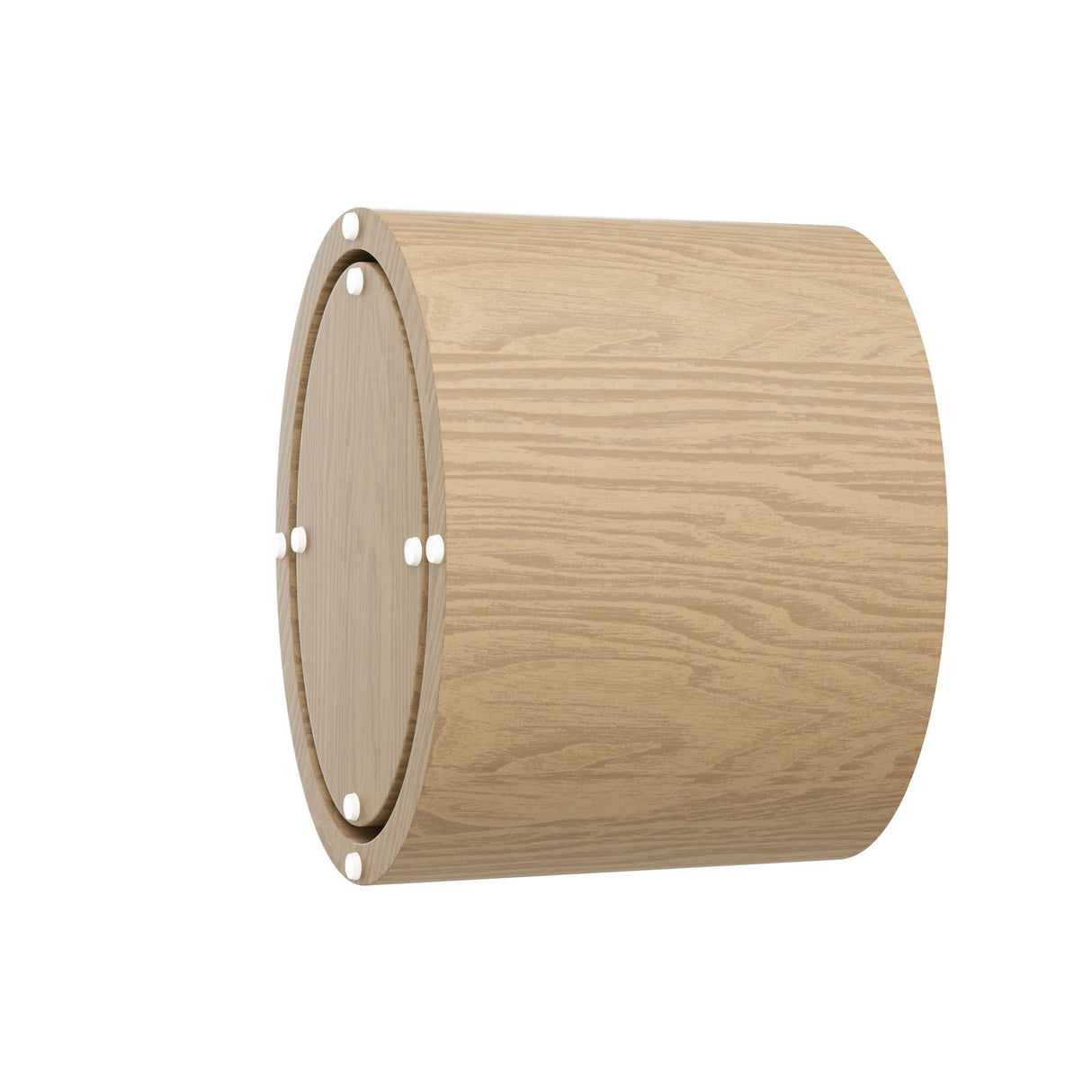 Oak Veneer Nesting Side Table Set