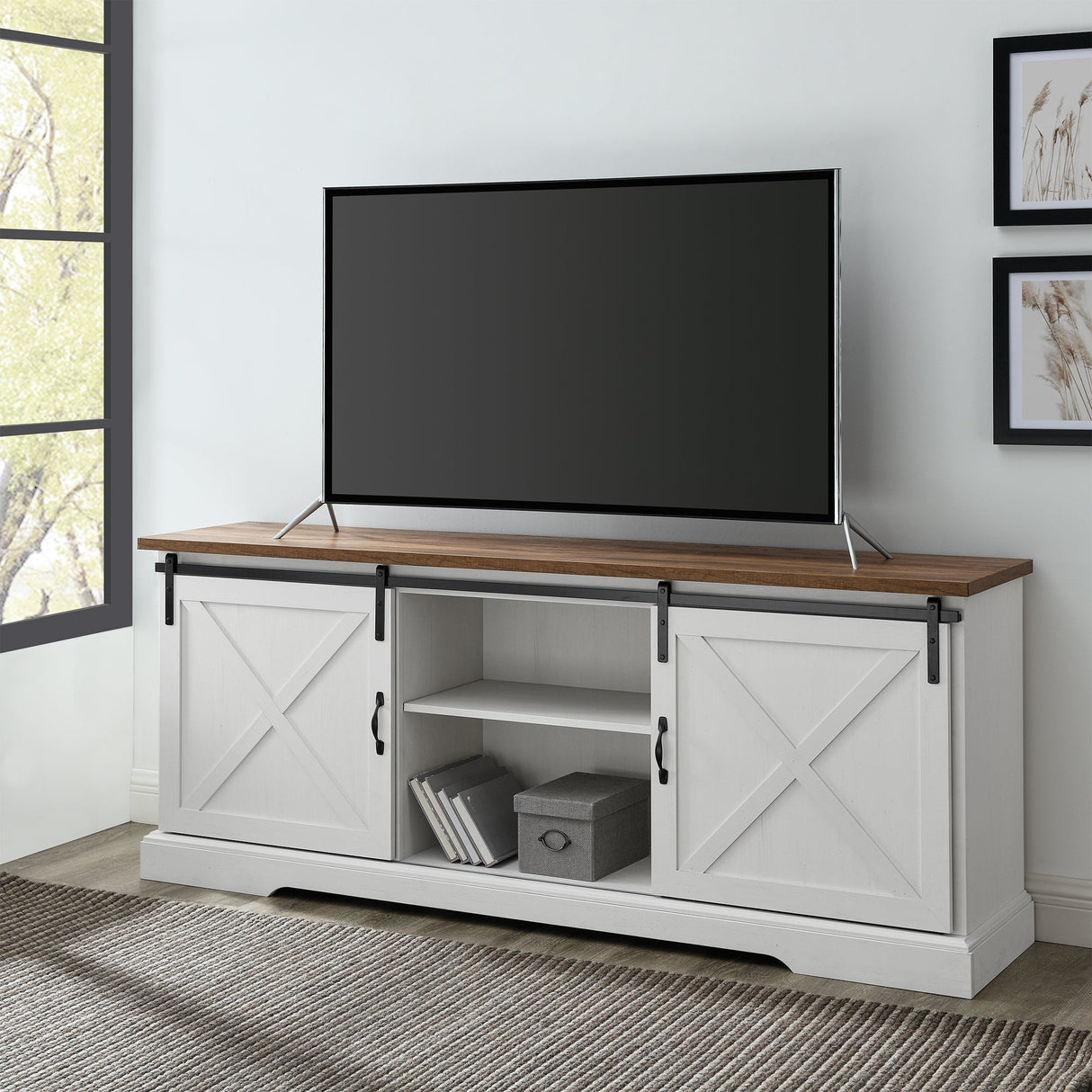 Oakridge Sliding Barn Door TV Console