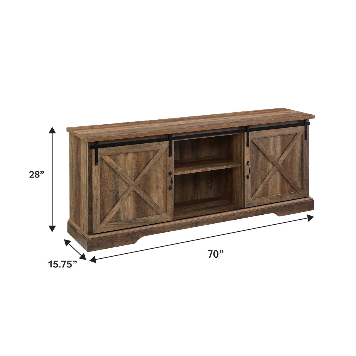 Oakridge Sliding Barn Door TV Console