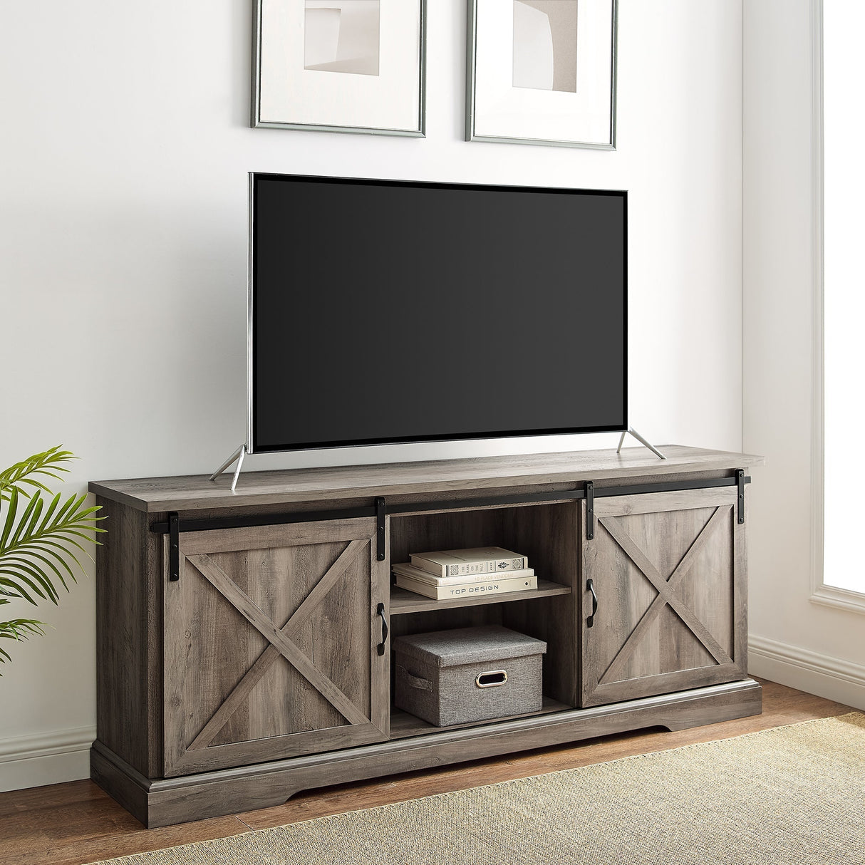 Oakridge Sliding Barn Door TV Console