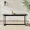 Olas Modern Wood Outdoor Slat-Top Dining Table