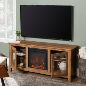 Olin Traditional Electric Fireplace TV Stand