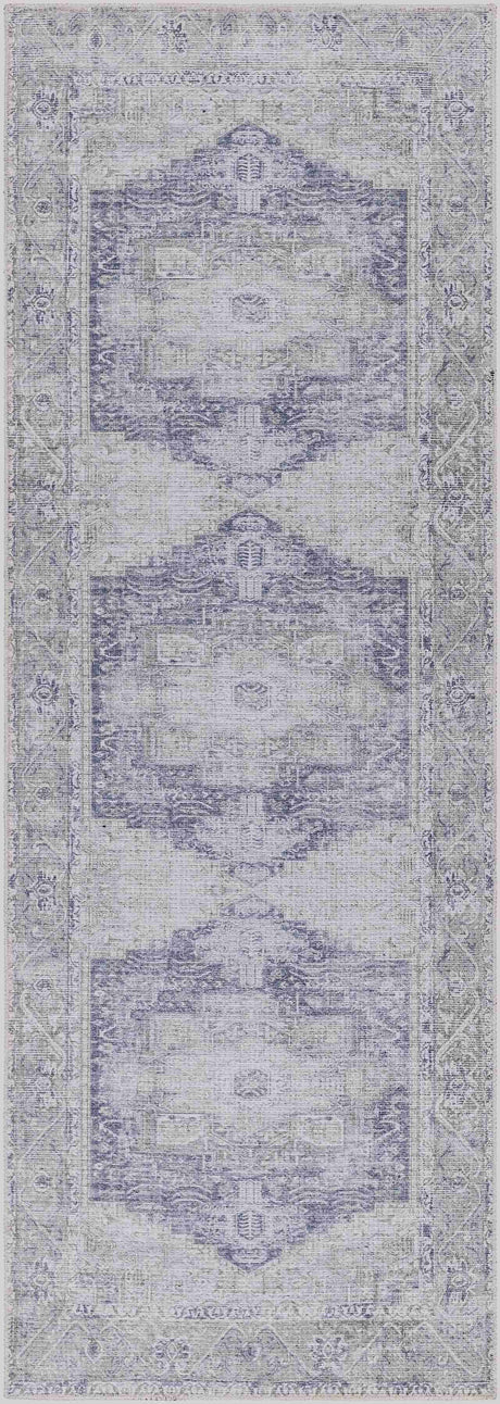 Olive Nisa Vintage Washable Area Rug