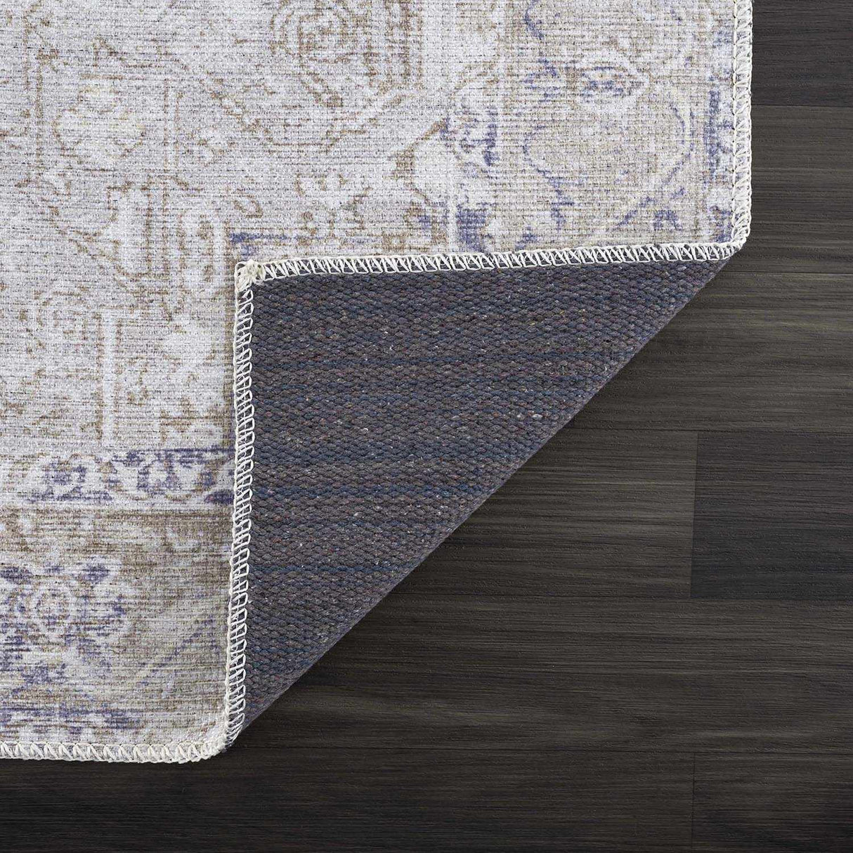 Olive Nisa Vintage Washable Area Rug