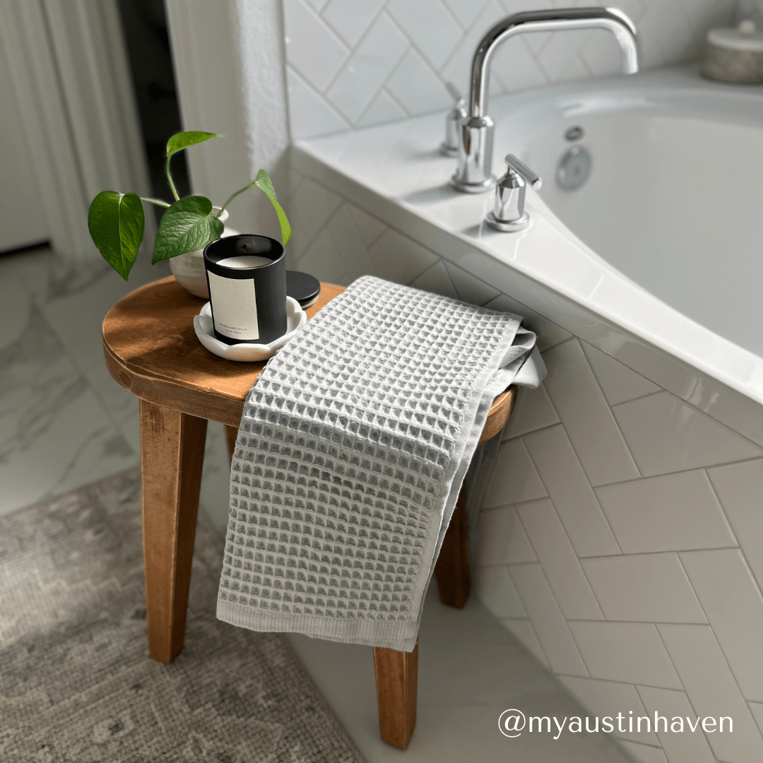 Olivia Waffle Bath Towels