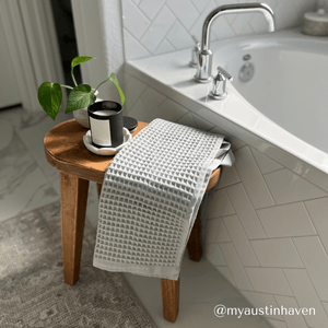Olivia Waffle Bath Towels