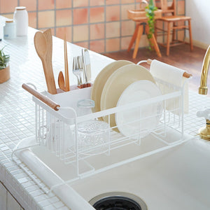 Over-the-Sink Dish Rack - Steel + Wood