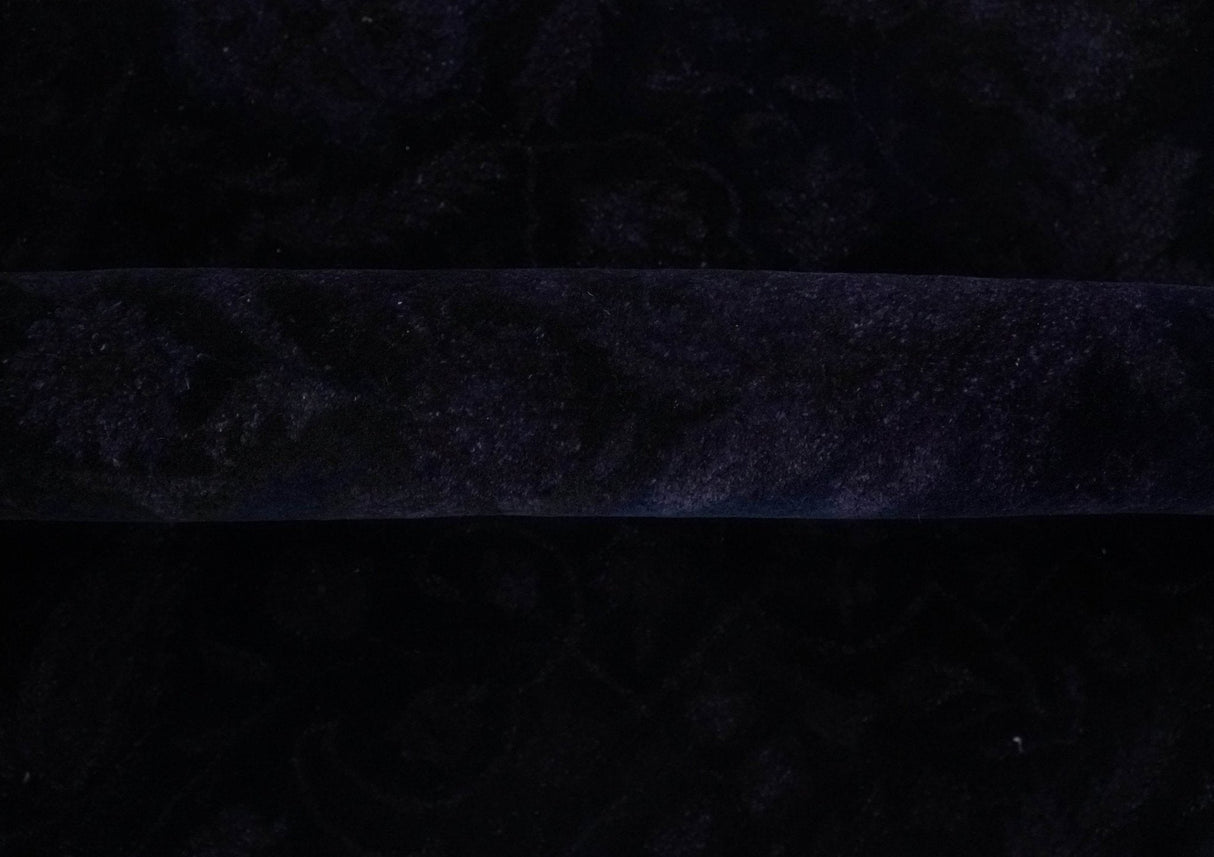 Overdyed Royal Dark Purple Hand Knotted 8x10 Traditional Oushak Design Wool Accent Rug | N362810
