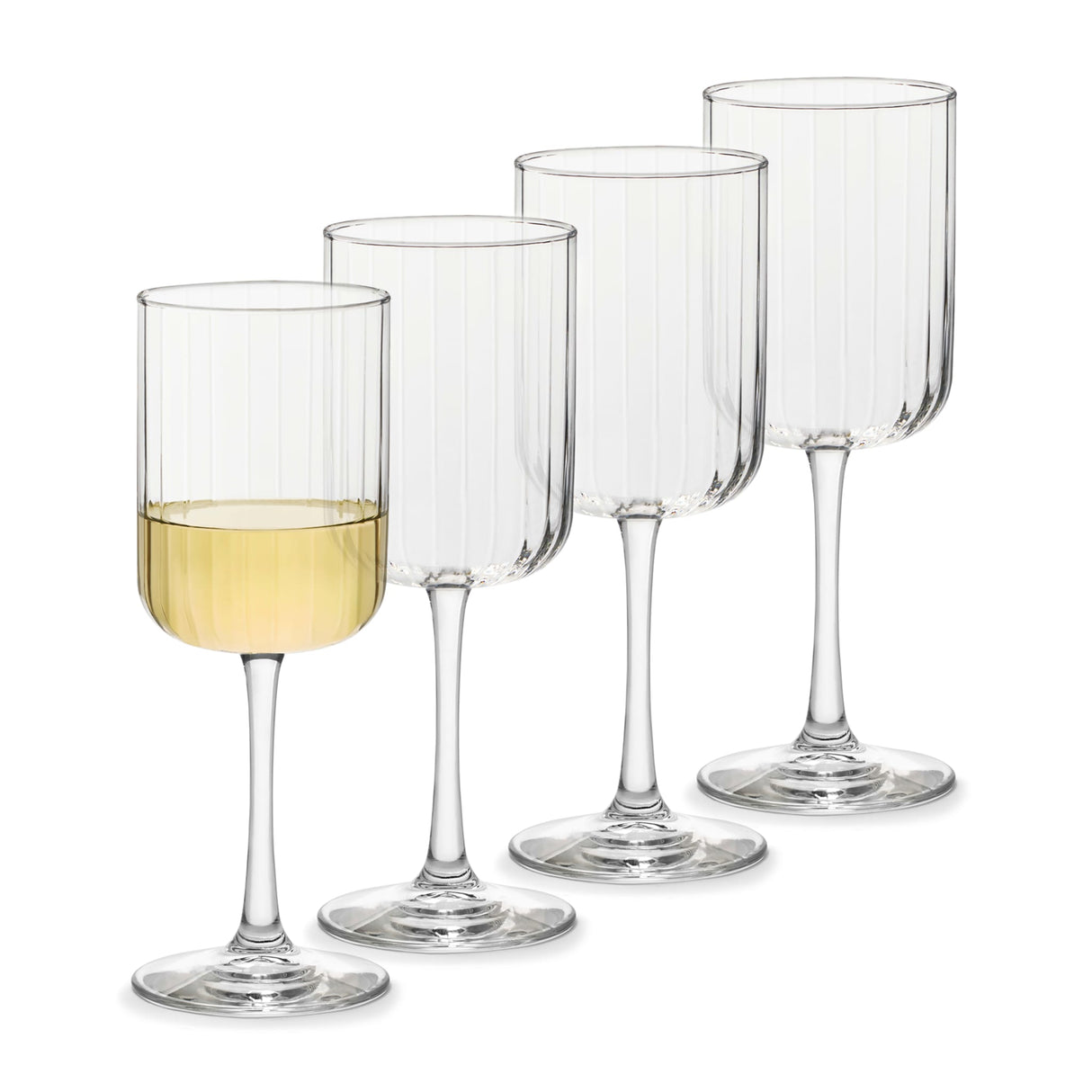 Paneled All Purpose Wine Glasses, 13.5 ounce, Set of 4