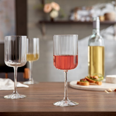 Paneled All Purpose Wine Glasses, 13.5 ounce, Set of 4