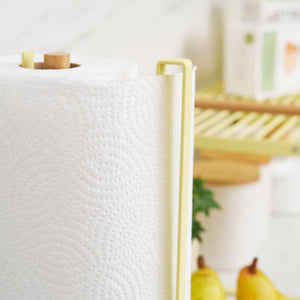 Paper Towel Holder - Steel + Wood