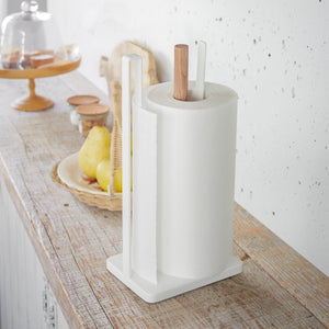 Paper Towel Holder - Steel + Wood