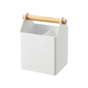 Pen + Desk Organizer - Large - Steel + Wood