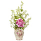 Peony and Dancing Daisy Artificial Arrangement