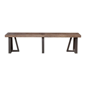 Prairie Dining Bench, Natural/Black