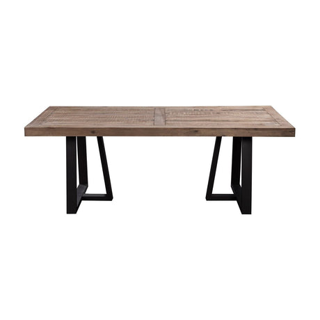 Prairie Rectangular Dining Table, Natural/Black