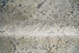 Premium Fine 8x10 Silver, Beige and Charcoal Traditional Floral High Low texture Hand Knotted Wool and Art Silk Rug