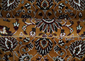 Premium Look 5x7 Rust, Ivory and Brown Traditional Floral Area Rug