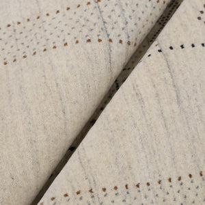 Ready to Ship Beige Gabbeh Design Hand Loomed Wool Area Rug