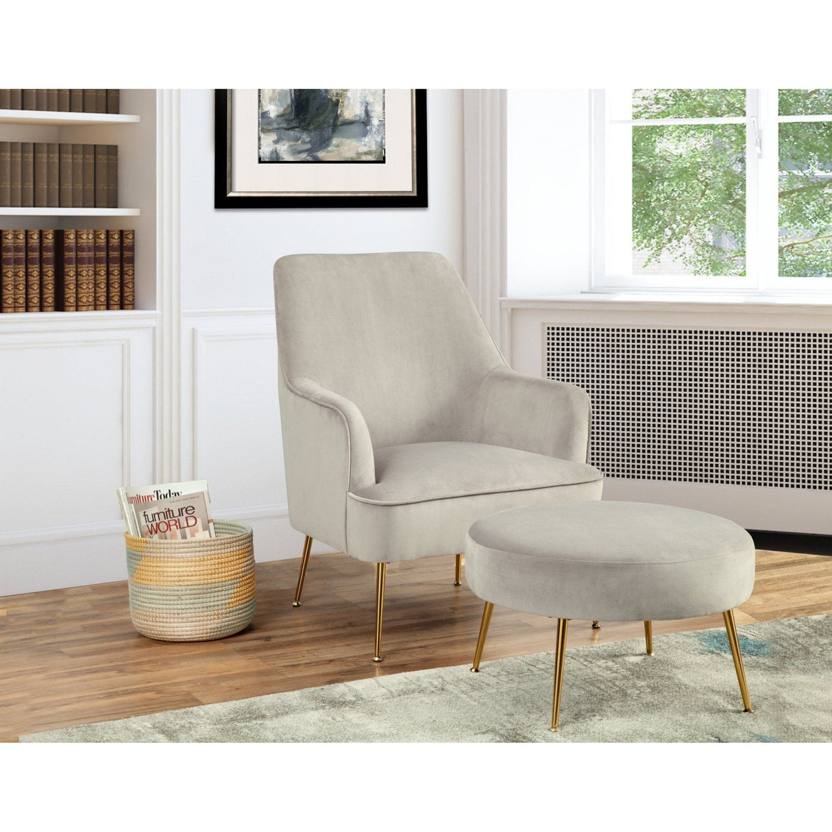 Rebecca Leisure Chair, Grey