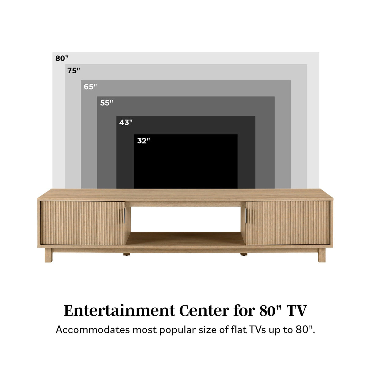 Reema Arundo Scandinavian Reeded TV Stand