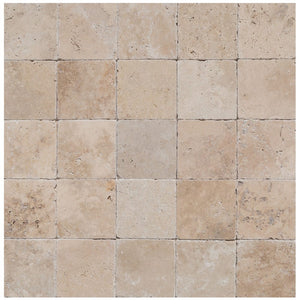 Riverbed Walnut Travertine Tumbled Floor and Wall Tile - Livfloors Collection