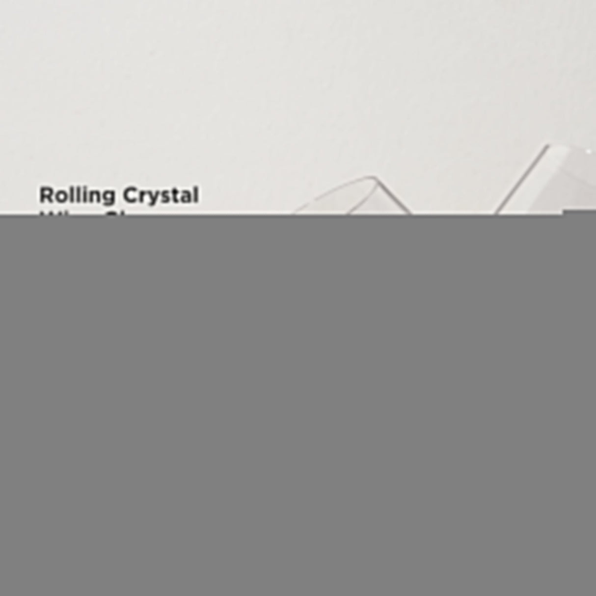 Rolling Crystal Wine Glasses Set of 2