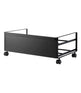 Rolling Shoe Rack (9" H) - Steel