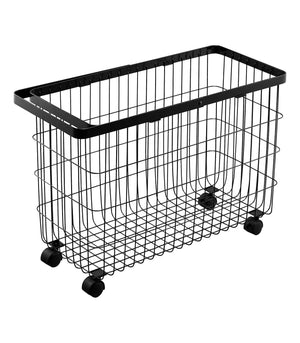 Rolling Wire Basket (14.8" H) - Steel