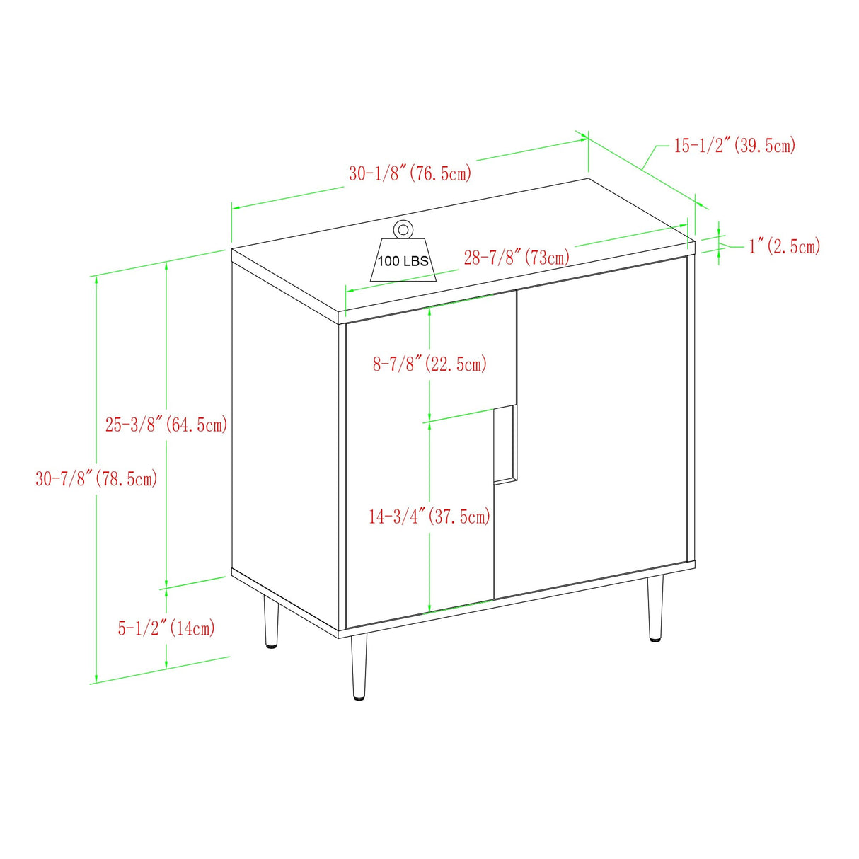 Romy Modern Accent Cabinet