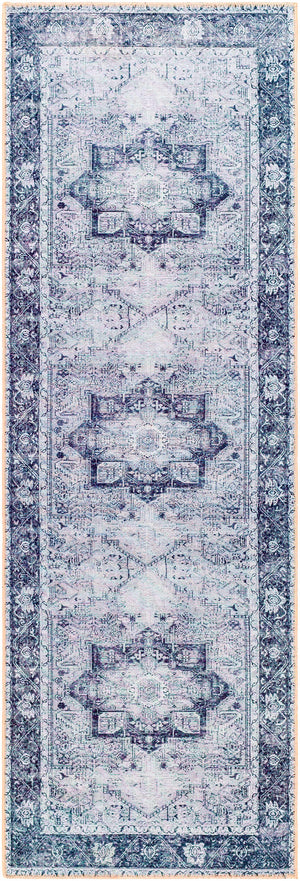 Rosman Gray Washable Rug