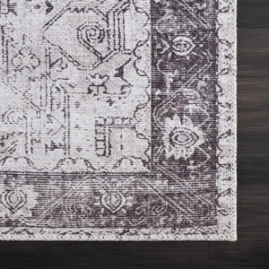Rosman Gray Washable Rug