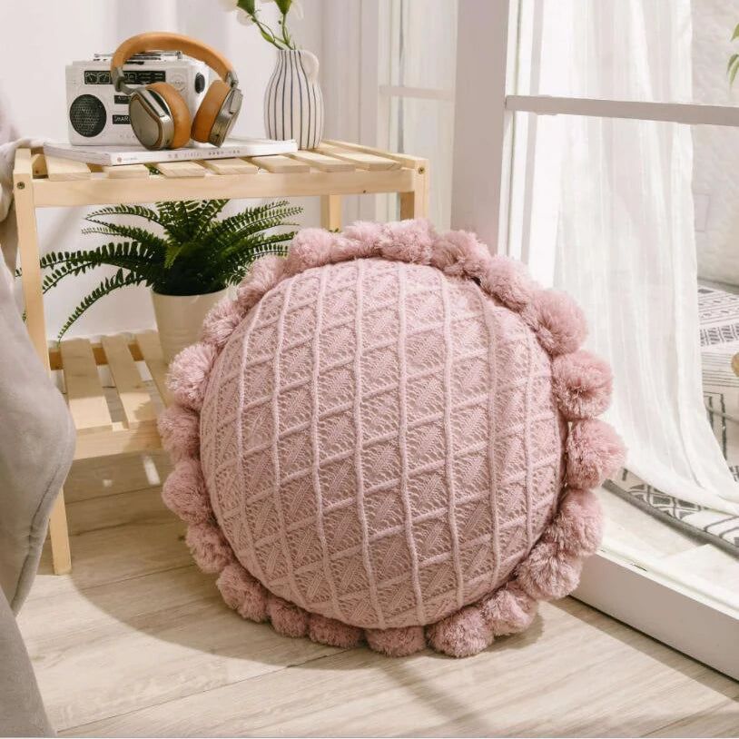 Round Tassel Pillow