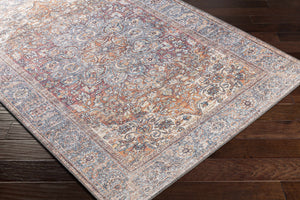 Rust Gardnertown Medallion Washable Area Rug - Clearance