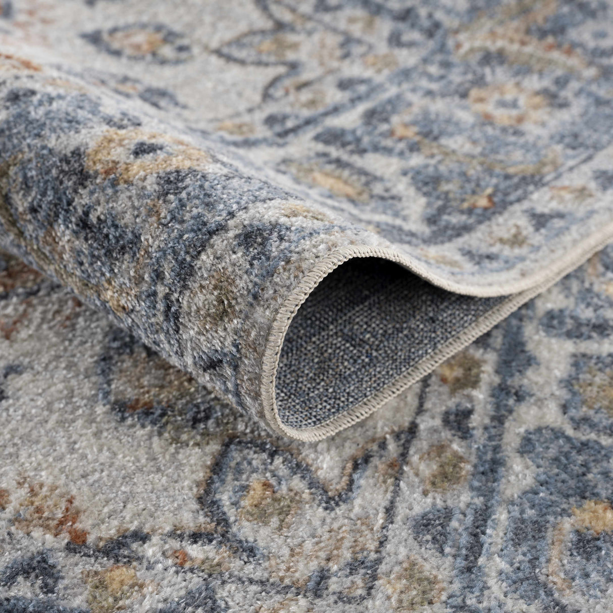 Rust Hiti Washable area rug - Clearance