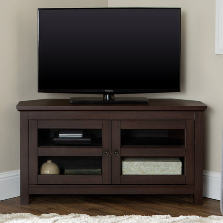 Saffron Wood Corner TV Stand