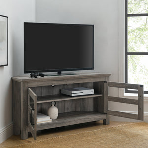 Saffron Wood Corner TV Stand