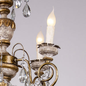 Samiyah 5-Light Rustic Gold Crystal Chandelier