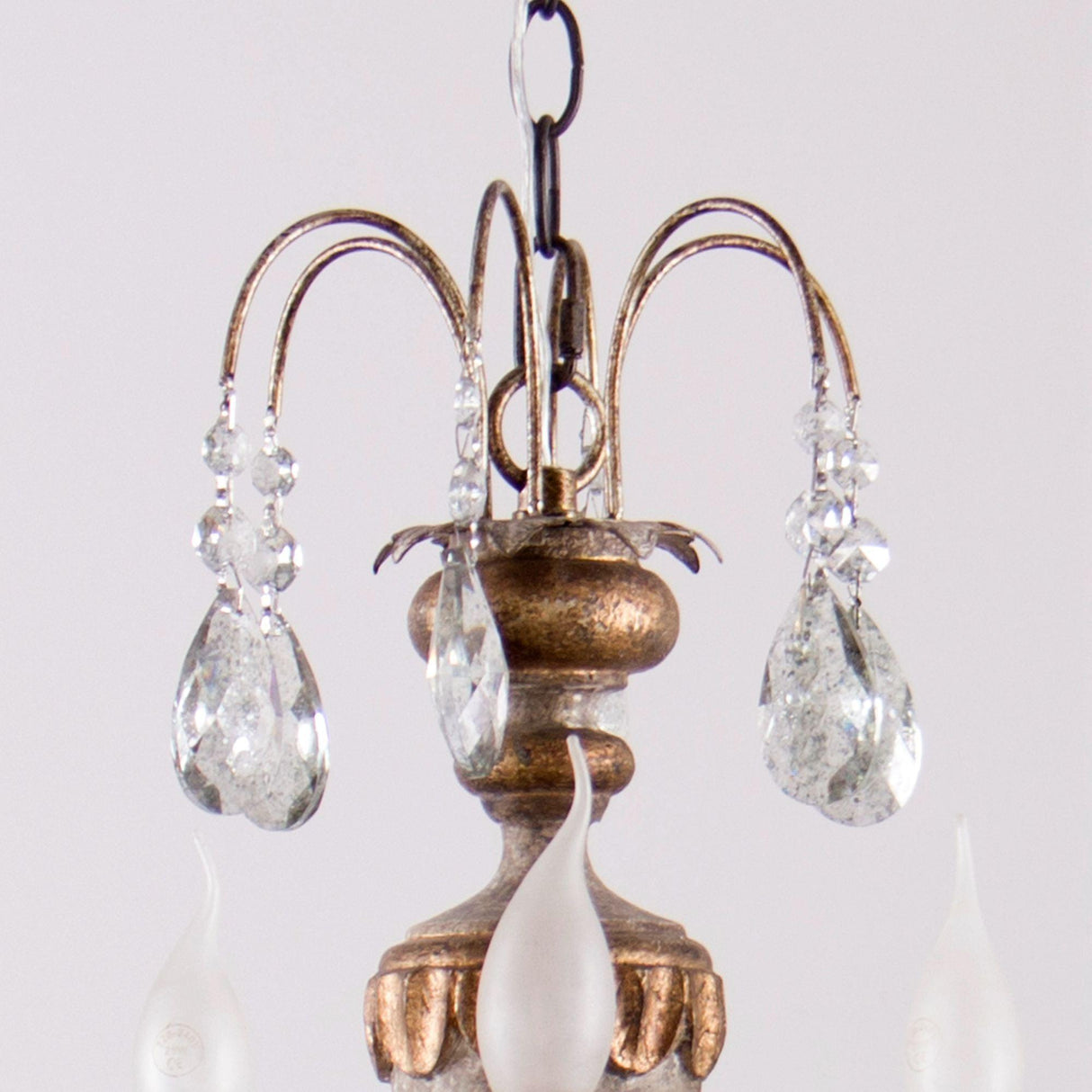 Samiyah 5-Light Rustic Gold Crystal Chandelier