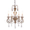 Samiyah 5-Light Rustic Gold Crystal Chandelier